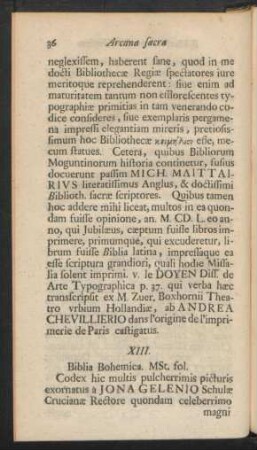 XIII. Biblia Bohemia MSt. fol. ...