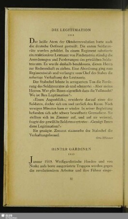Die Legitimation