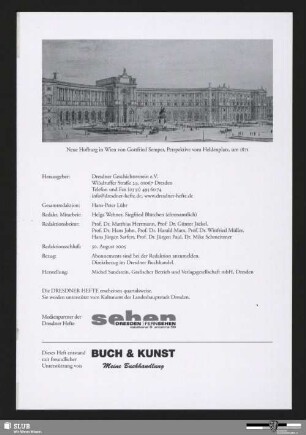 Neue Hofburg in Wien von Gottfried Semper, Perspektive vom Heldenplatz, um 1871