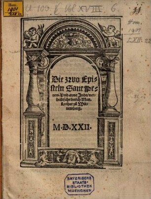 Die zwo Episteln Sant Peters. Vnd ayne Jude