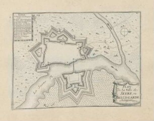 Plan de la Ville de Seure [= Seurre], où Bellegarde en Bourgogne