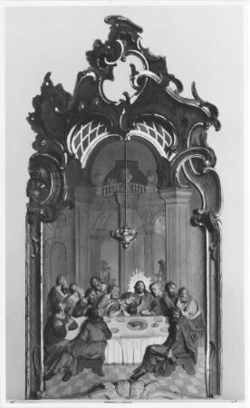 Altarblatt mit Abendmahlsrelief
