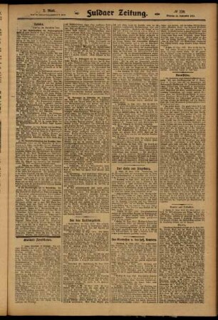 Zweite Ausgabe vom Dienstag, den 23. September 1913.