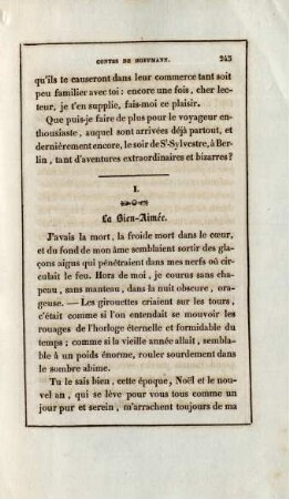 I. La bien-aimée