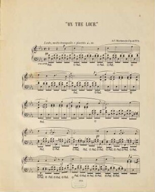 Scenes in the Scottish Highlands : three pieces ; for the pianoforte ; op. 23, 2. On the loch