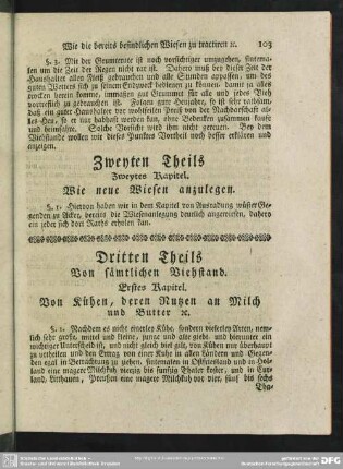 [Dritter Teil] Von sämtlichen Viehstand