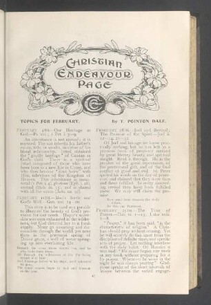 Christian endeavour page