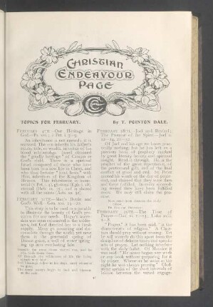 Christian endeavour page