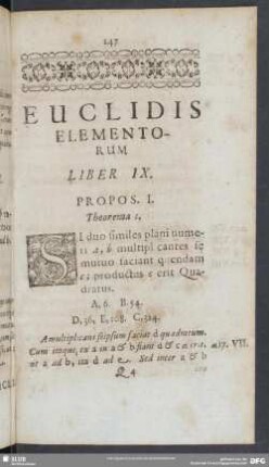 Euclidis Elementorum Liber IX