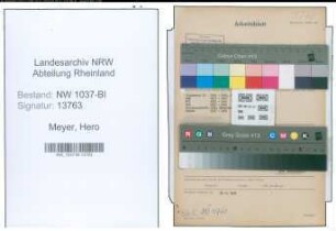 Entnazifizierung Hero Meyer , geb. 13.10.1903 (Angestellter)
