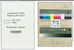 Entnazifizierung Wilhelm Brabaender , geb. 16.12.1913 (Verlader)