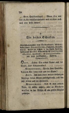9. Die beiden Schurken.