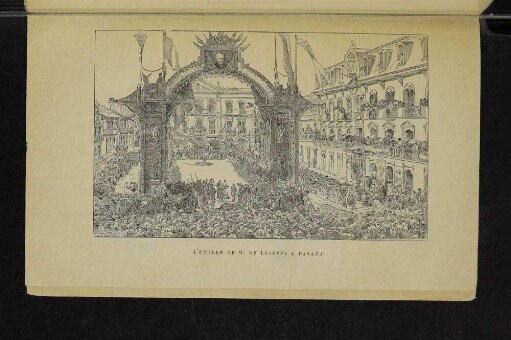 L'entrée de M. de Lesseps de Panama.