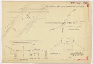 Betriebsbrücke über Straße Gießmannsdorf-Hirschfelde (m. Lageplan)
