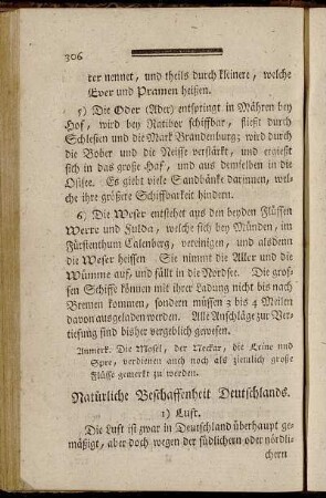 Natürliche Beschaffenheit Deutschlands