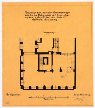 Kunsthandlung Eduard Schulte, Berlin: Kellerteilgrundriss 1:100