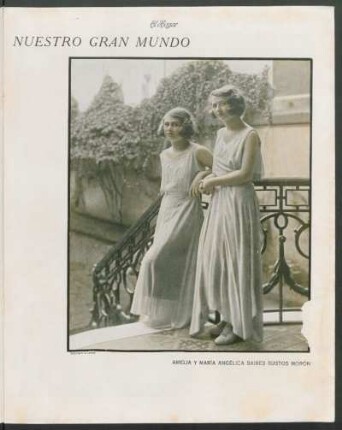 Nuestro gran mundo : Amelia y María Angélica Baires Bustos Morón