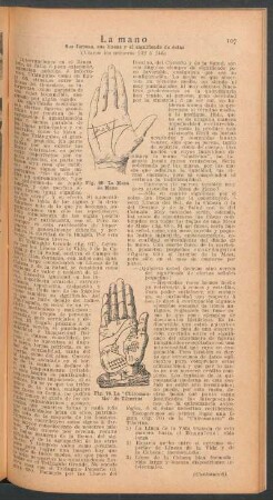 La mano - sus formas, sus líneas y el significado de éstas - [Continuación]