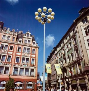 Straßenzug in Leipzig