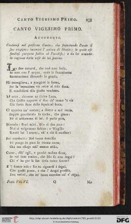 Canto vigesimo primo