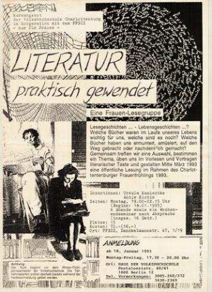 Literatur - praktisch gewendet