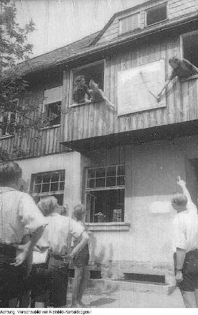 Schmiedeberg-Dönschten. Schullandheim Dönschten, Juli 1950
