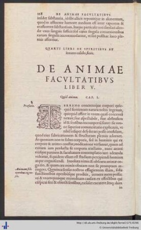 Liber V. De Animae Facultatibus.