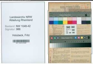 Entnazifizierung Fritz Holubeck , geb. 10.11.1906 (Werkmeister)