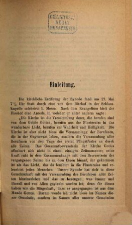 Beschlüsse der ... Synode der Altkatholiken des Deutschen Reiches, gehalten zu Bonn. 1. 1874 (1874)