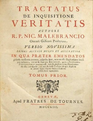 Tractatus de inquisitione veritatis, 1