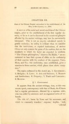 Chapter III. State of the Chinese Empire antecedent to the establishment of the Hea, ...