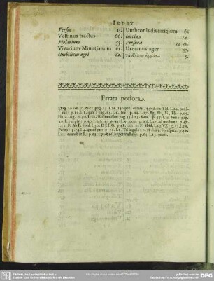 Errata potiora