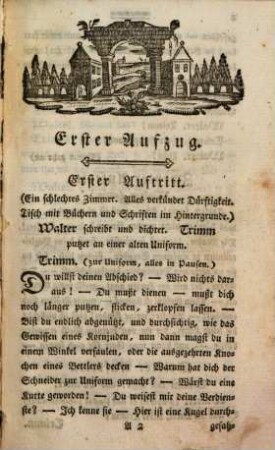 Die glückliche Jagd : Ein rührendes Lustspiel in zween Aufzügen. Aufgeführt auf dem Churfürstl. Theater zu München