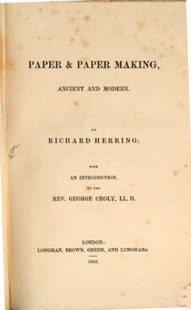 Paper and paper making, ancient and modern