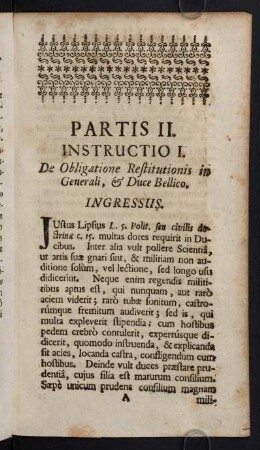 1-61, Instructio I.