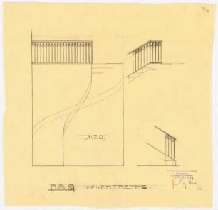 AEG-Hauptverwaltungsgebäude, Berlin: Treppengeländer, 1:20