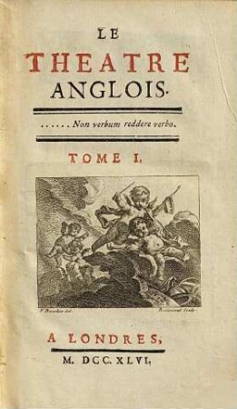 Le Théâtre Anglois, 1