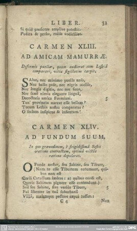 Carmen XLIV. Ad Fundum Suum