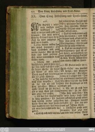 XX. Vom Creutz Anfechtung und Trost-Lieder.