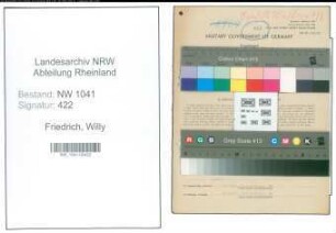 Entnazifizierung Willy Friedrich , geb. 08.03.1902 (Friseur)