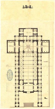 Leins, Christian Friedrich von; Italien; Reiseskizzen - Kirche (Grundriss)