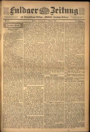 Zweite Ausgabe vom Samstag, den 05. Februar 1898.