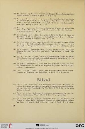 Edelmetall (Nr. 245-256)