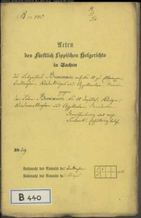 Brokmeier, Leibzüchter Nr. 20 zu Elbrinxen gegen Brokmeier, Kolon Nr. 20 zu Elbrinxen - Umschreibung (des Kolonats) bzw. Kontrakterfüllung