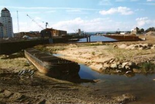 Dresden-Friedrichstadt. Alberthafen. Umbau und Verkleinerung des Hafenbeckens 1997/1998