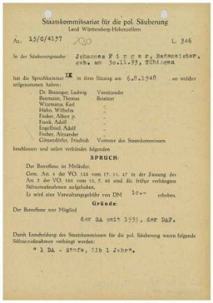 Finger, Johannes