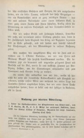 Anhang zur vierten Abteilung