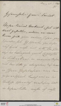 Brief von Joseph von Hammer-Purgstall an Friedrich Creuzer