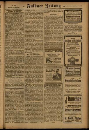 Zweite Ausgabe vom Mittwoch, den 20. April 1921.