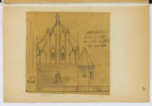 St. Nicolai, Berlin-Spandau: Ansicht (aus: Skizzen- und Fotoalbum 28)